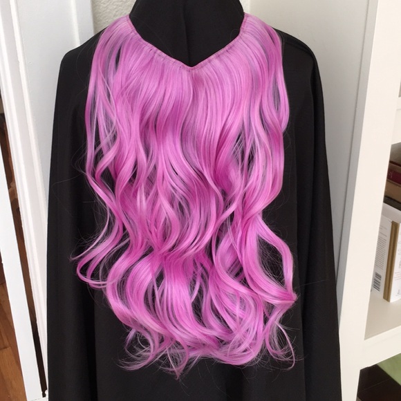 Hair Extension 18” Curly Orchid Purple Synthetic - Picture 1 of 3